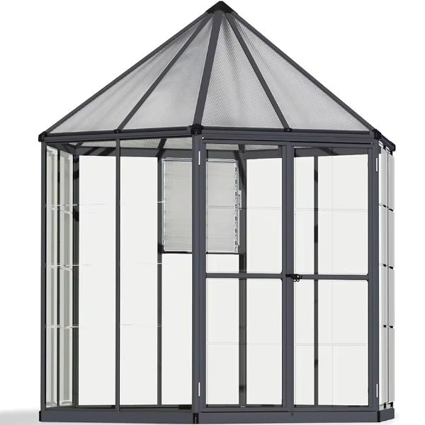 The amazing Chalets & Orangeries Polycarbonate Garden Greenhouse Kit!